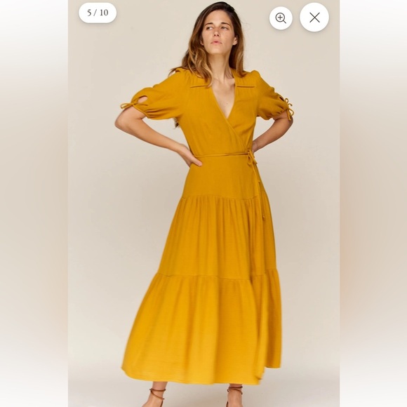 Christy Dawn Dresses & Skirts - Christy Dawn The Augusta Dress Mustard Gauze Size Large